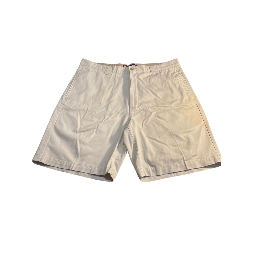 Chaps Light Khaki Chino Shorts Men's Size 36 Waist‎ Golf Casual